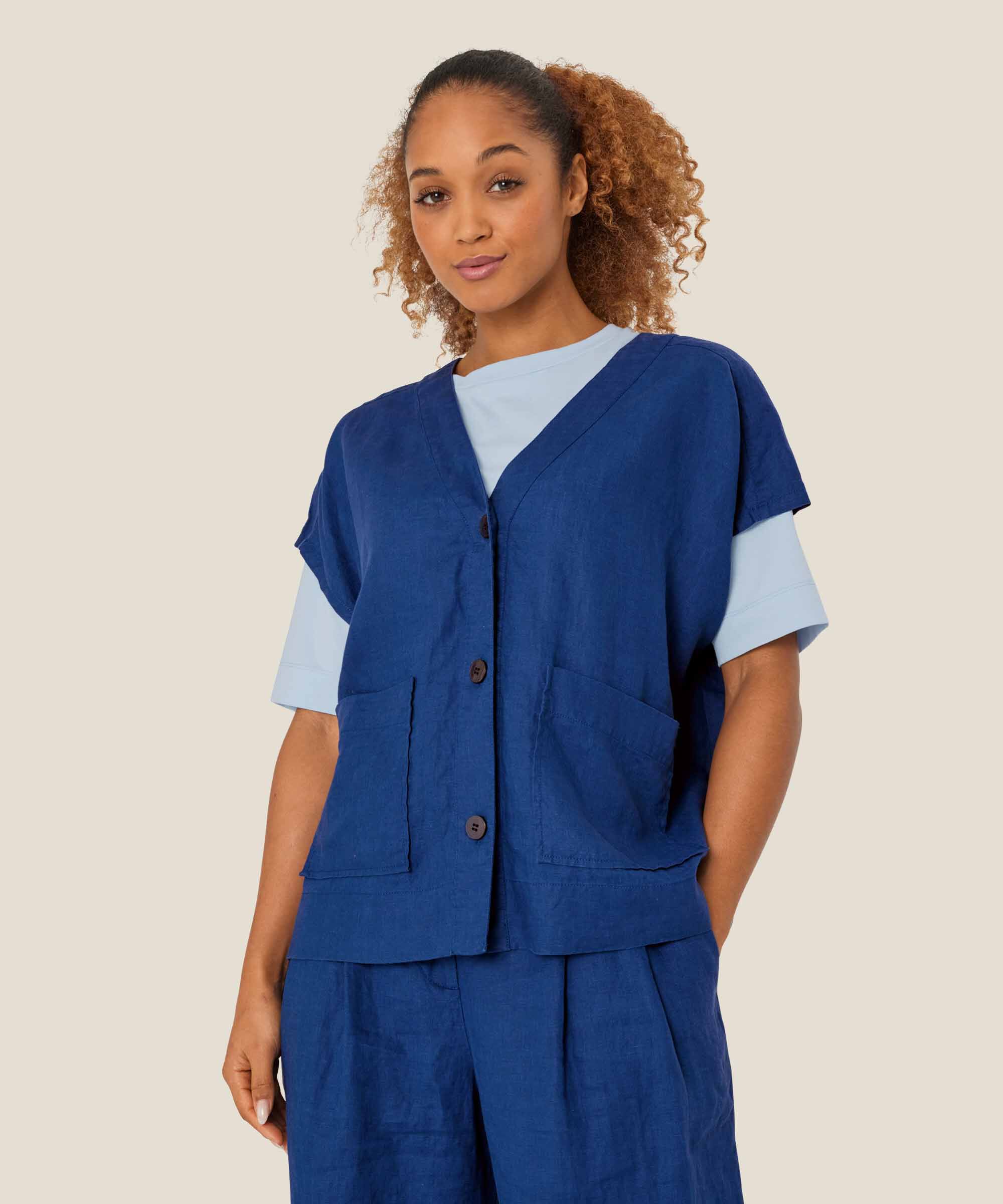 Idoro Skjorte, Navy Peony