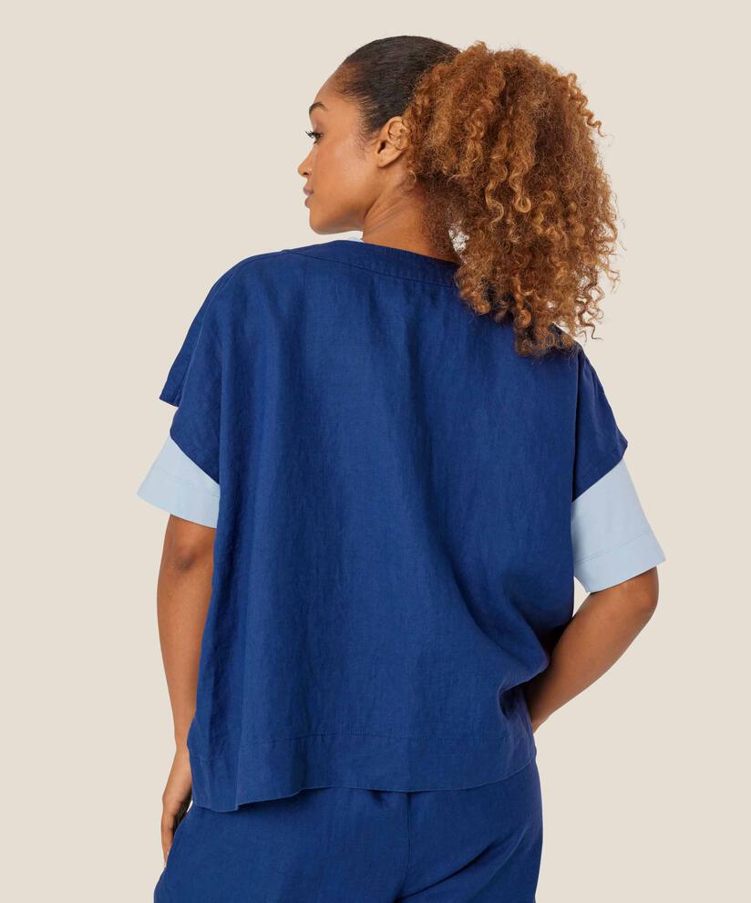 Idoro Skjorte, Navy Peony