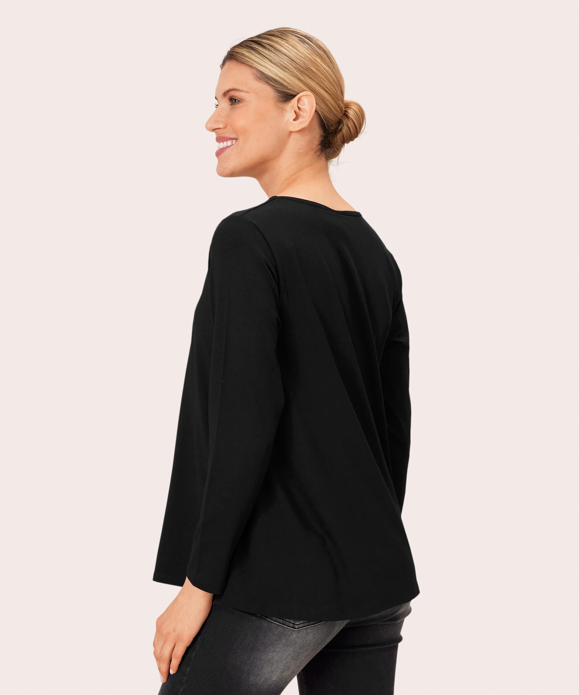Digla JERSEY Top, Black