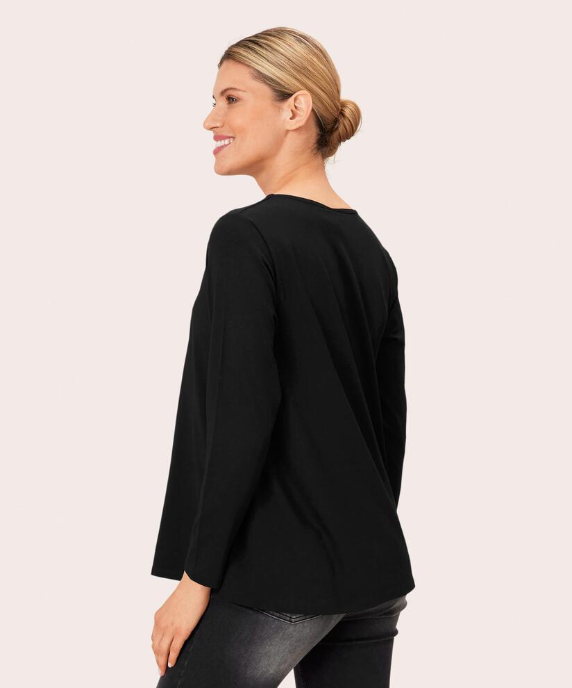 Digla JERSEY Top, Black, hi-res