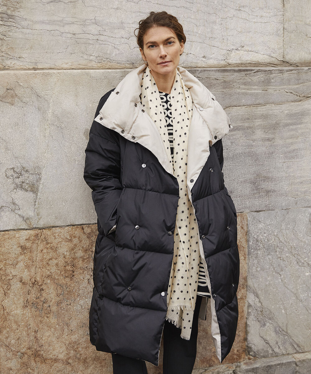 TUSNA DUNFRAKKE, Black/Pumice