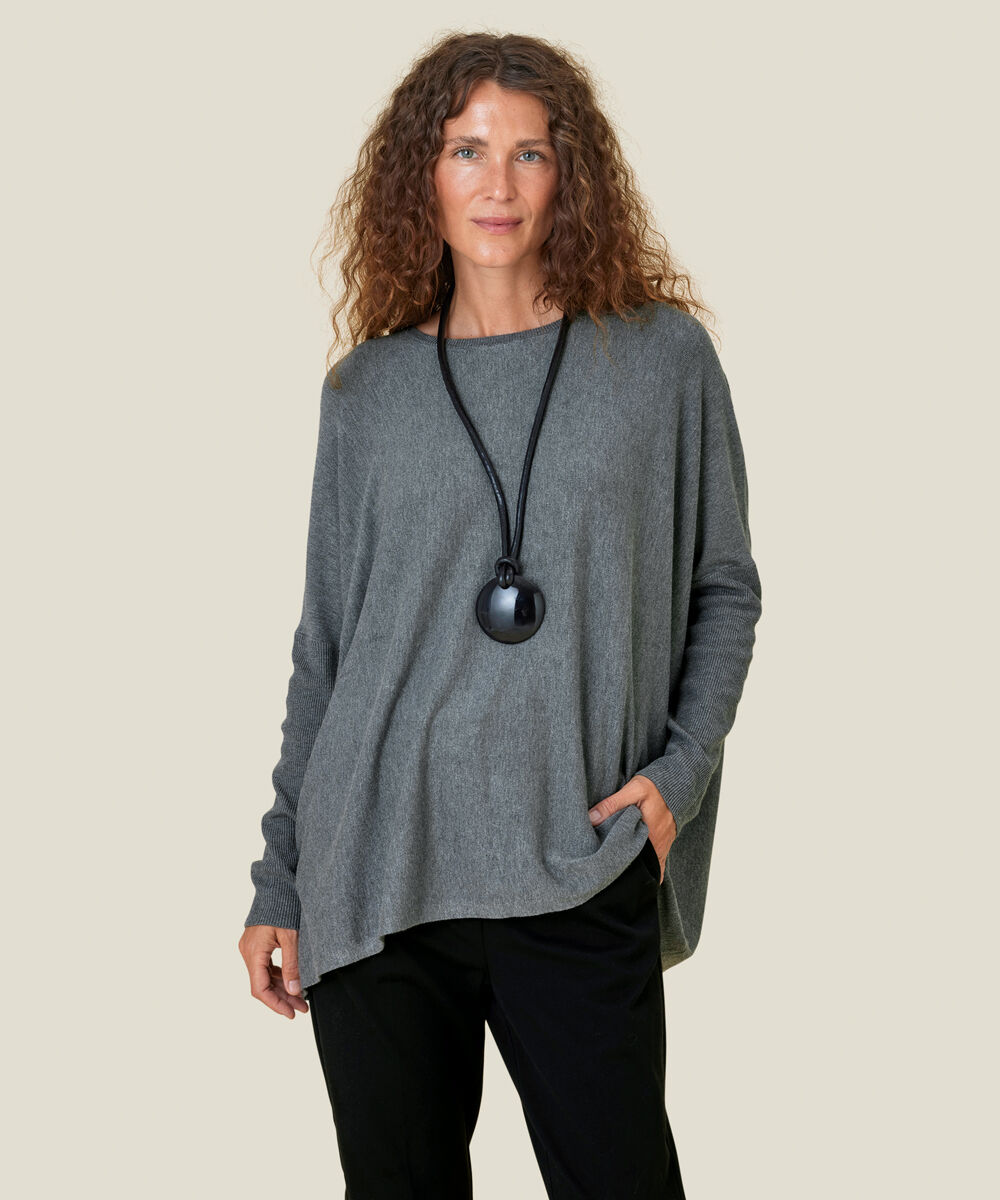 Fanasi Top, M. Grey mel.