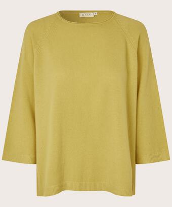 Fabizia Uld Top, Muted Lime