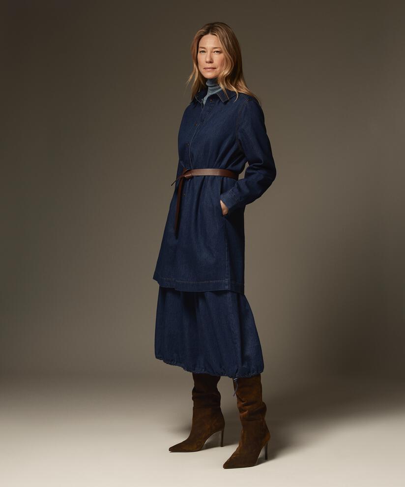 Ingelena Denim Skjorte , Dark Denim