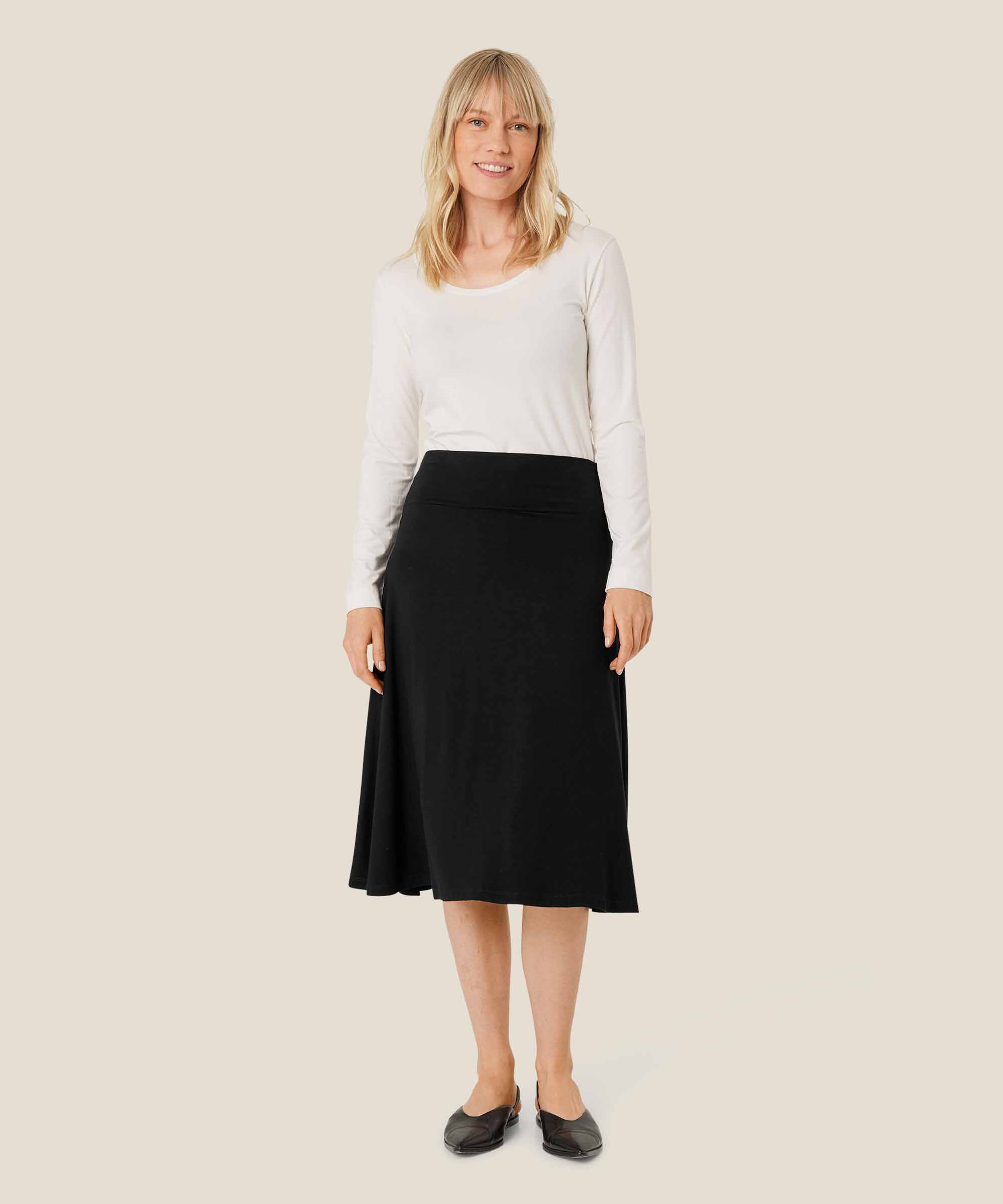 Saba JERSEY Nederdel, Black