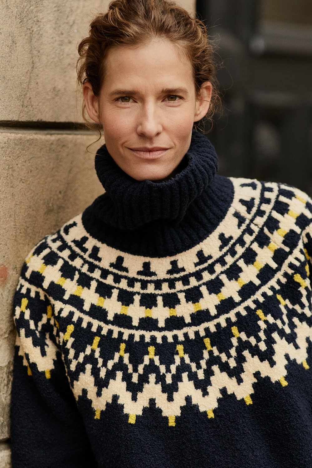 Fatima Top - Navy Blazer