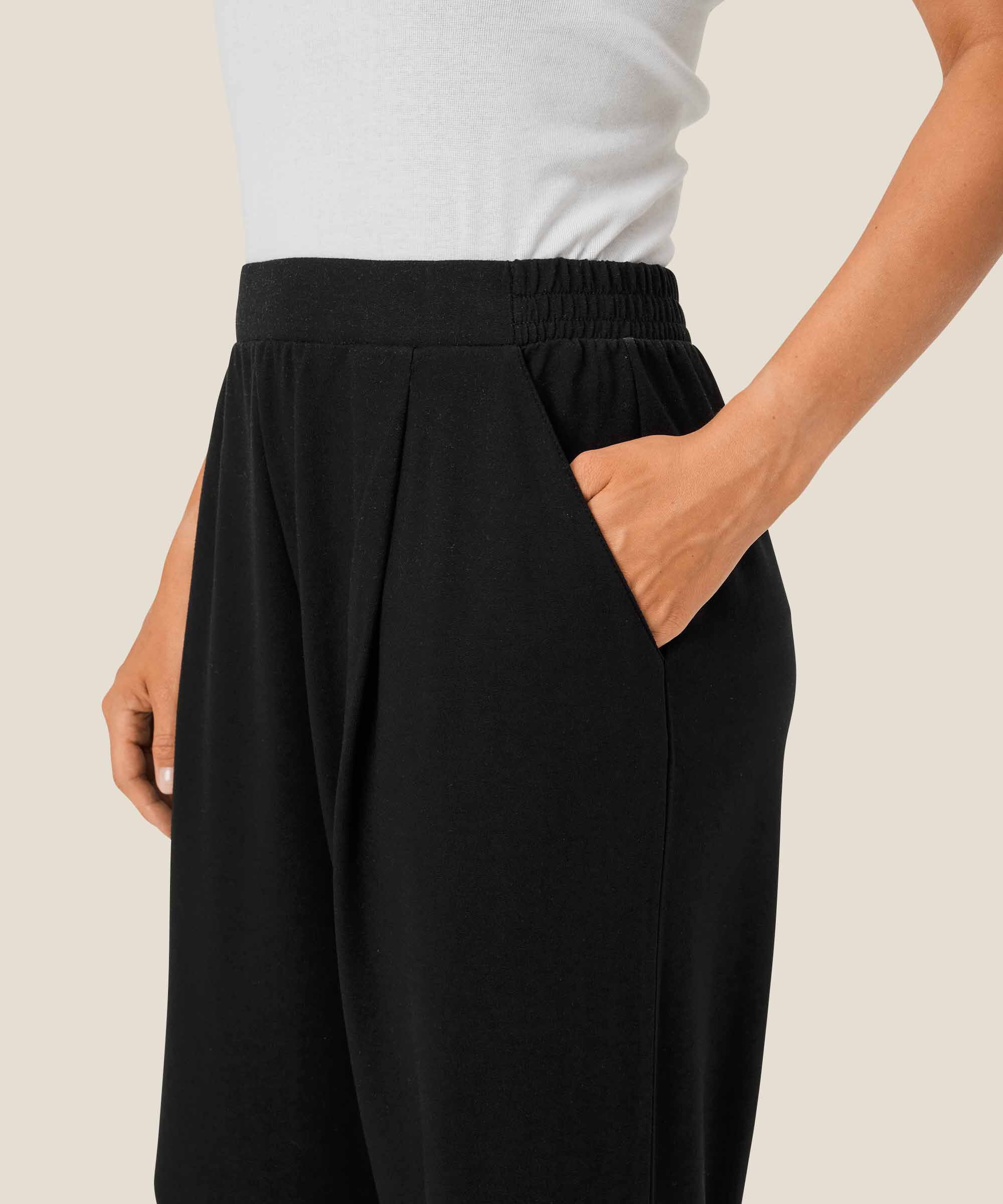 Penelope JERSEY Bukser, Black
