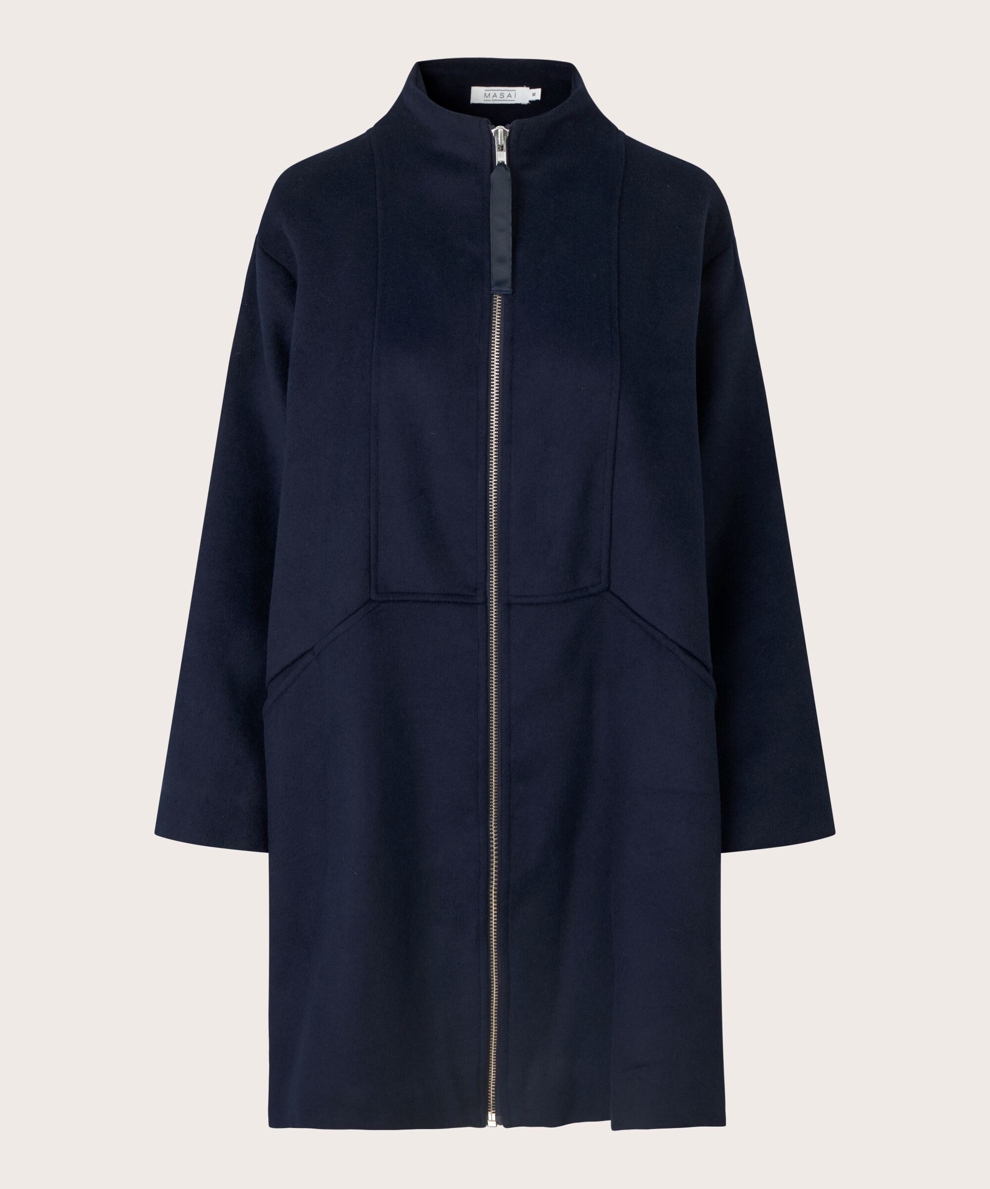 Thorvi uld frakke, Navy Blazer