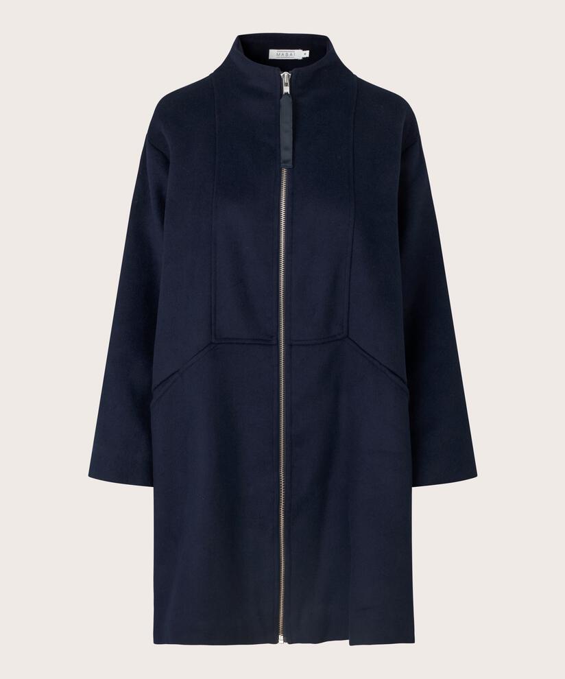 Thorvi uld frakke, Navy Blazer, hi-res