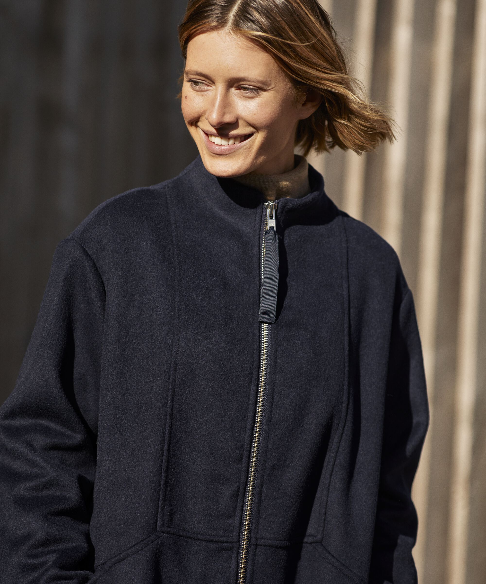 Thorvi uld frakke, Navy Blazer