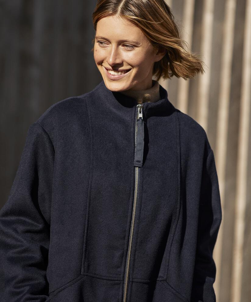 Thorvi uld frakke, Navy Blazer, hi-res