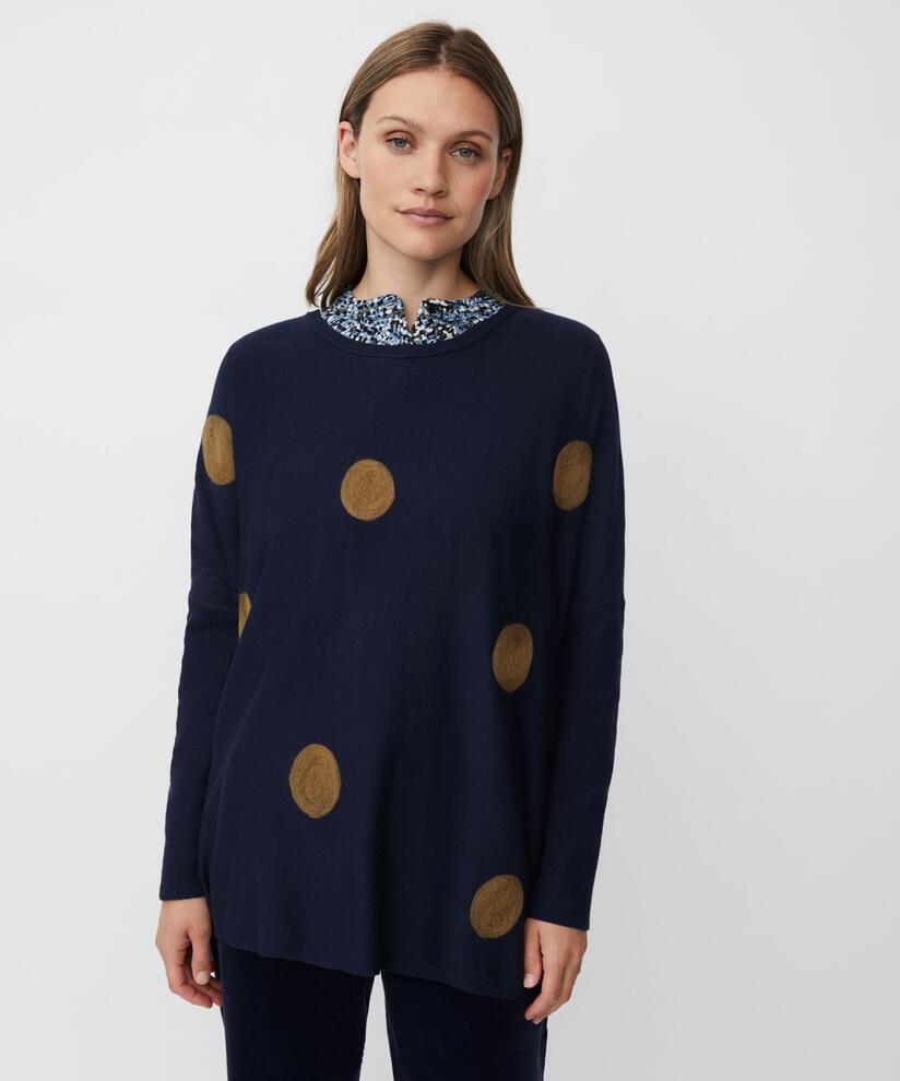 Fanasi Top, Navy Blazer