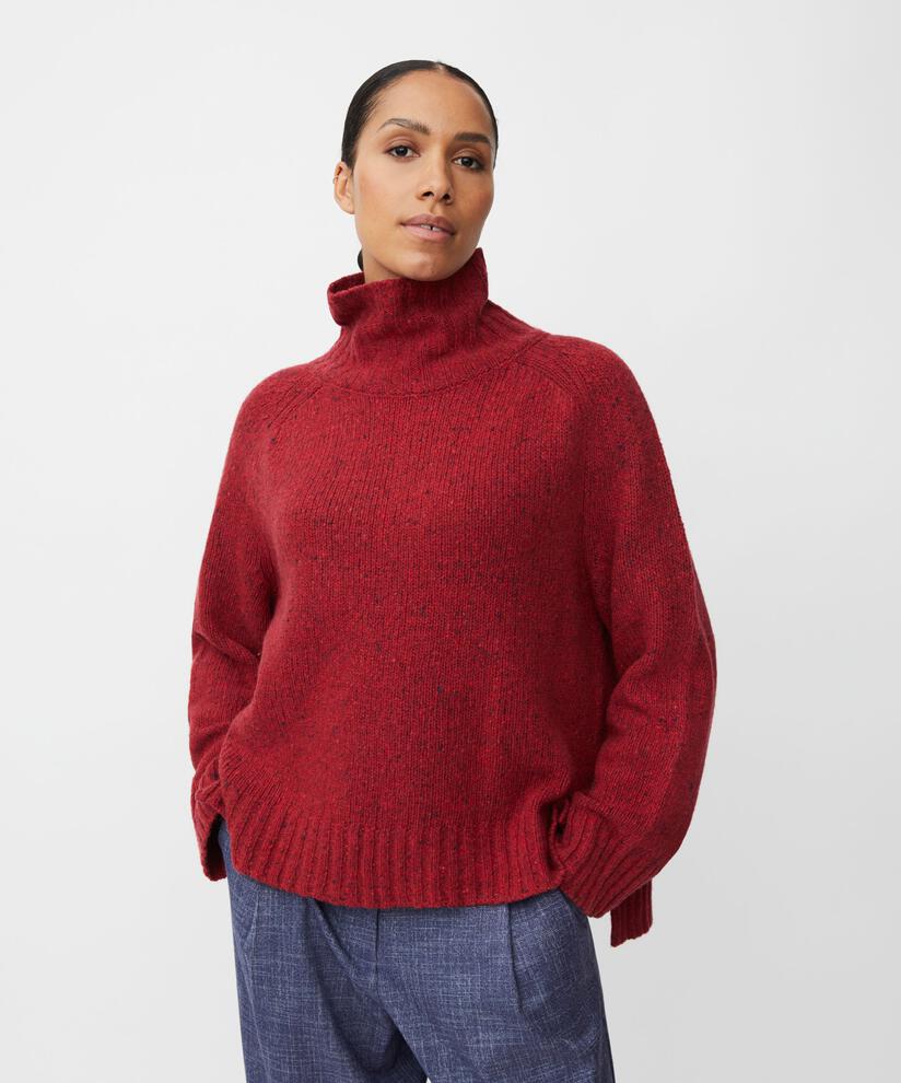 Fenoria Top, Red Dahlia