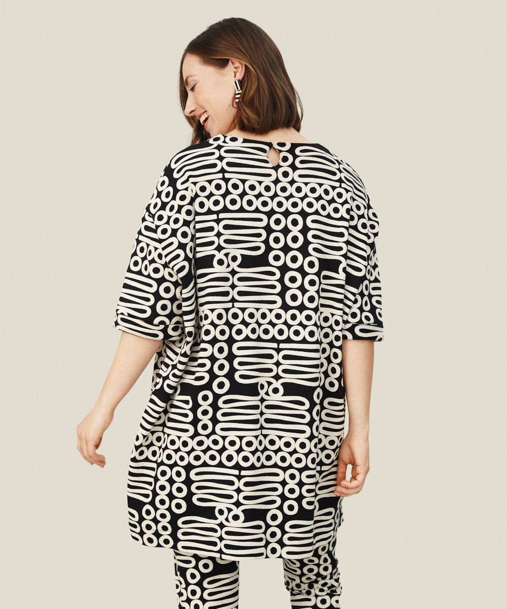 GASLA JERSEY TUNIKA, Black