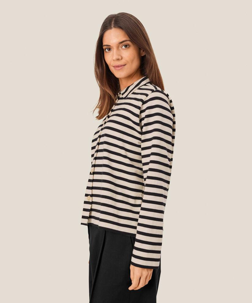 Inette JERSEY Skjorte, Black