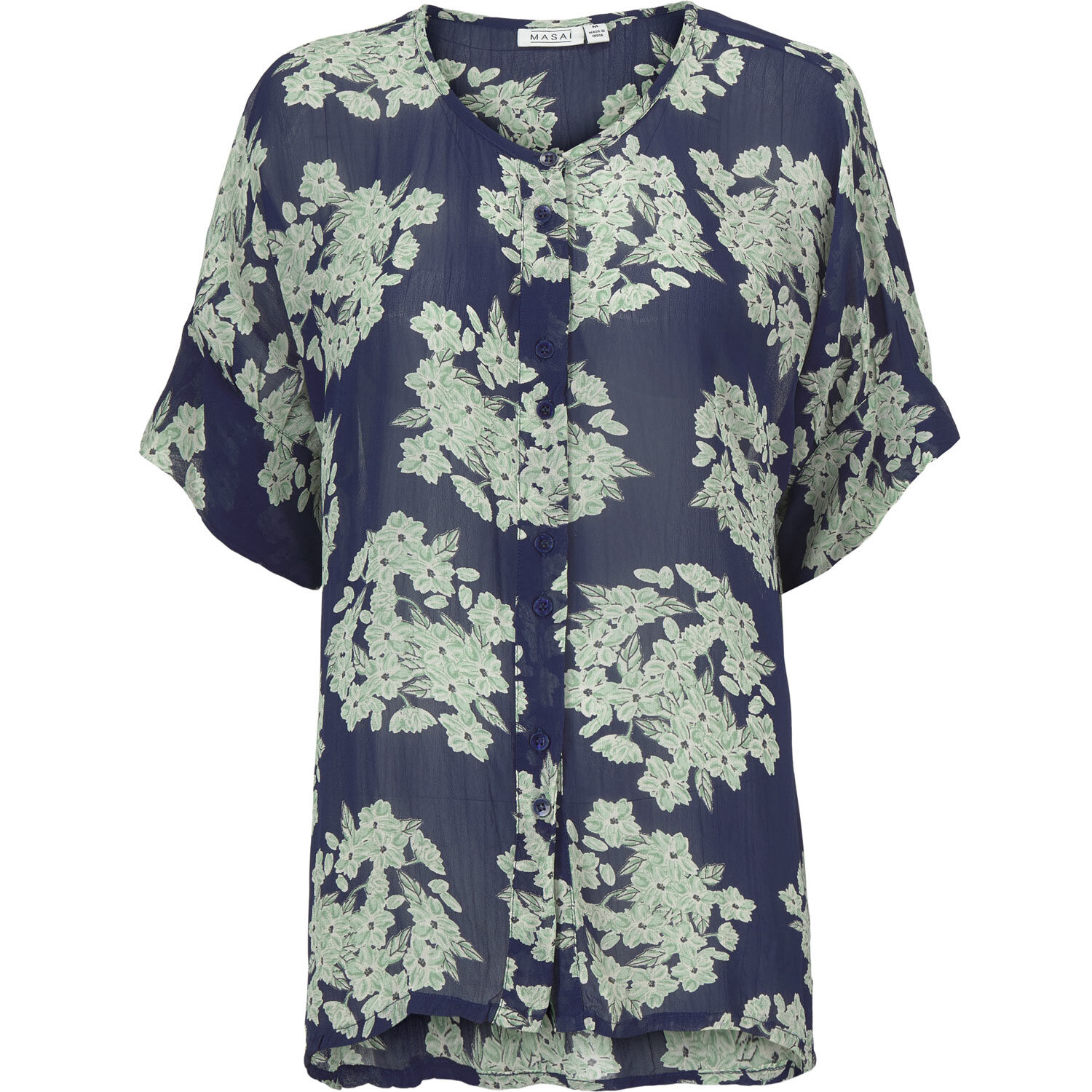 IESHA SKJORTE, Medieval Blue