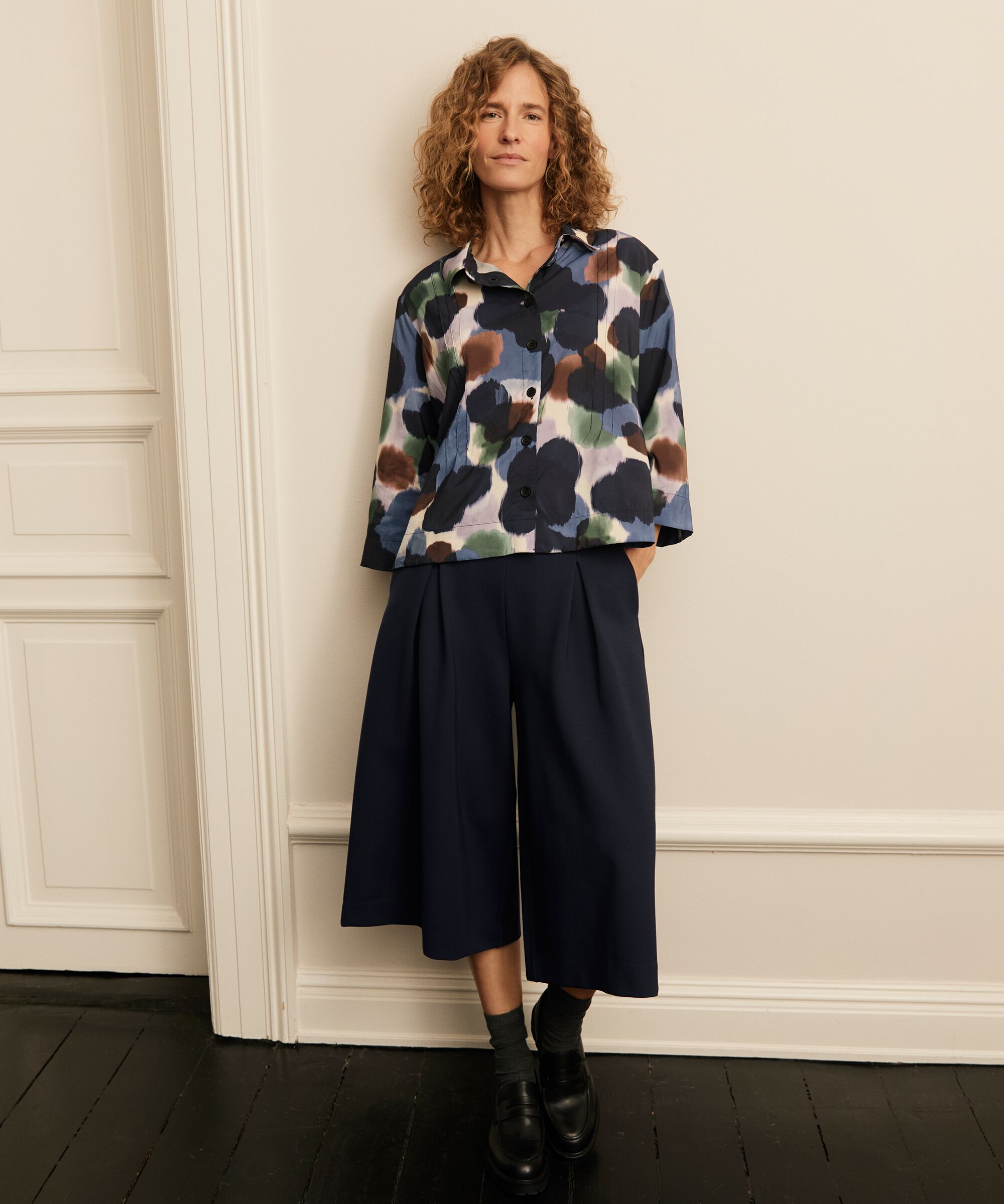 Parmona JERSEY Bukser, Navy Blazer