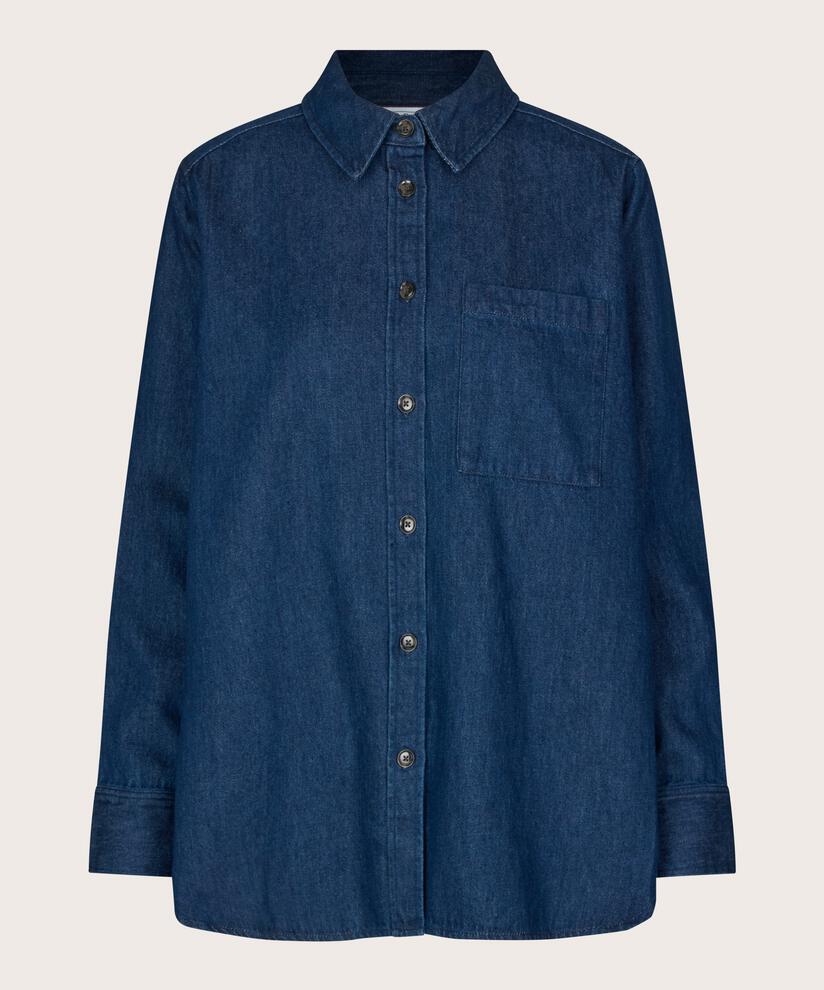Indiba Skjorte, Dark Denim