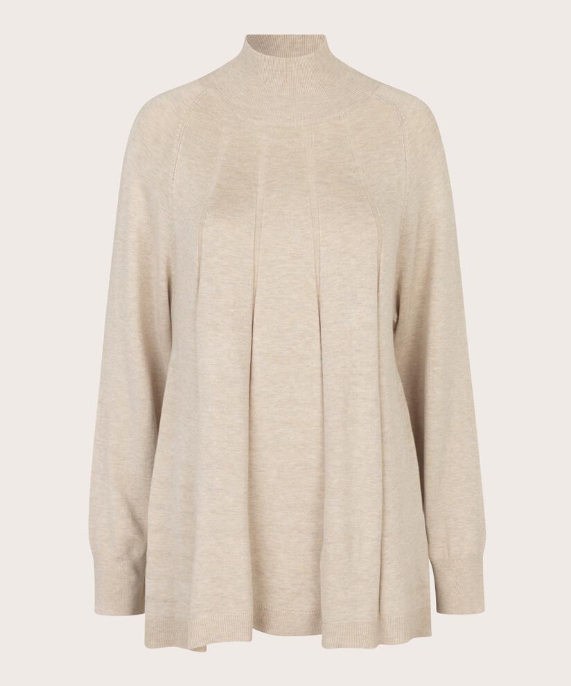 Funse Top, L beige mel
