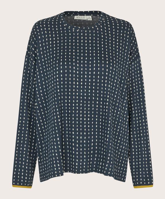 Damira JERSEY Top, Mood Indigo