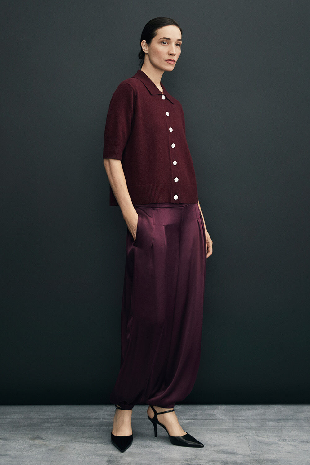 Livressa uld cardigan - Fig, Ponirae Bukser - Fig