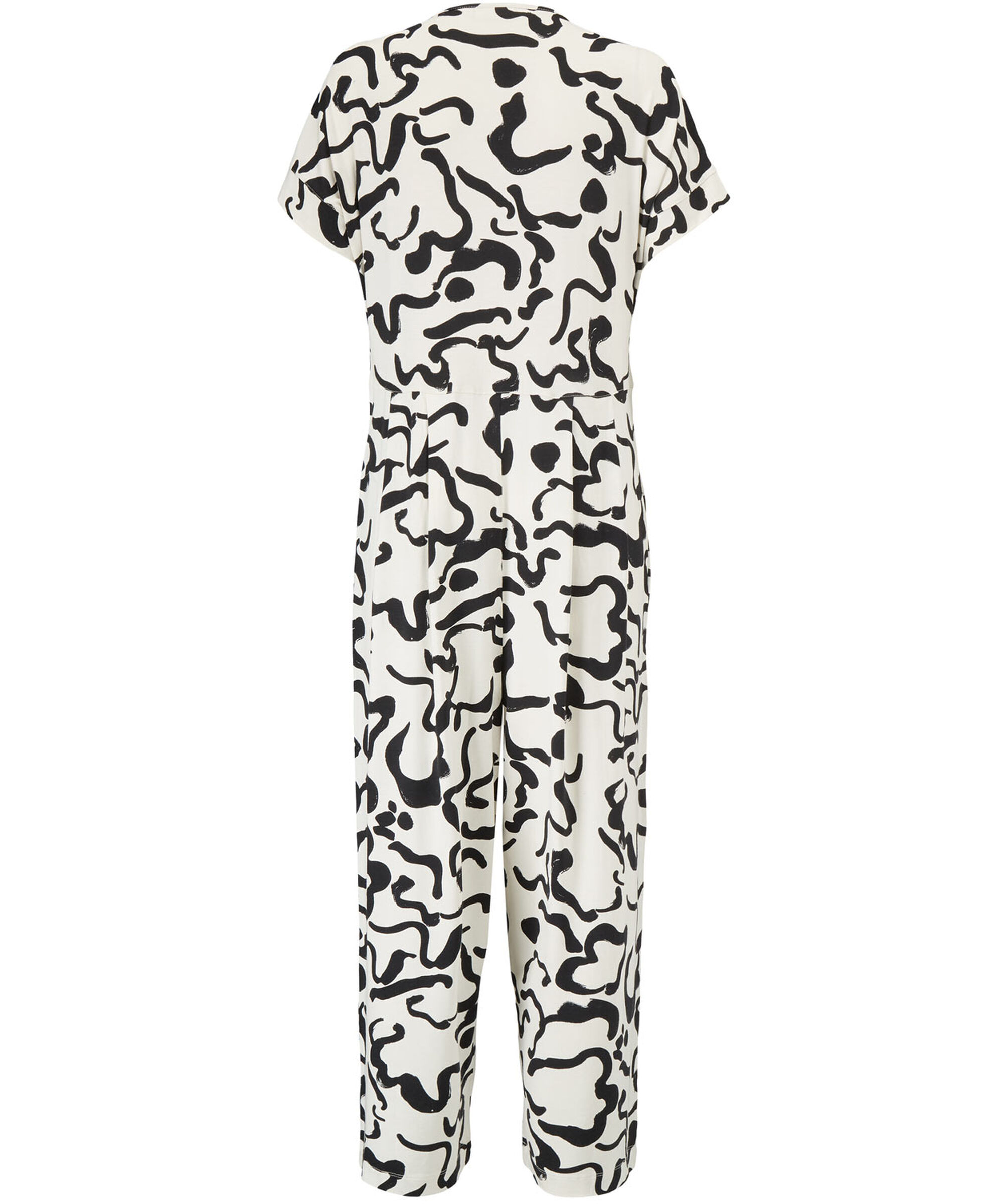 NETTA JERSEY JUMPSUIT, Black