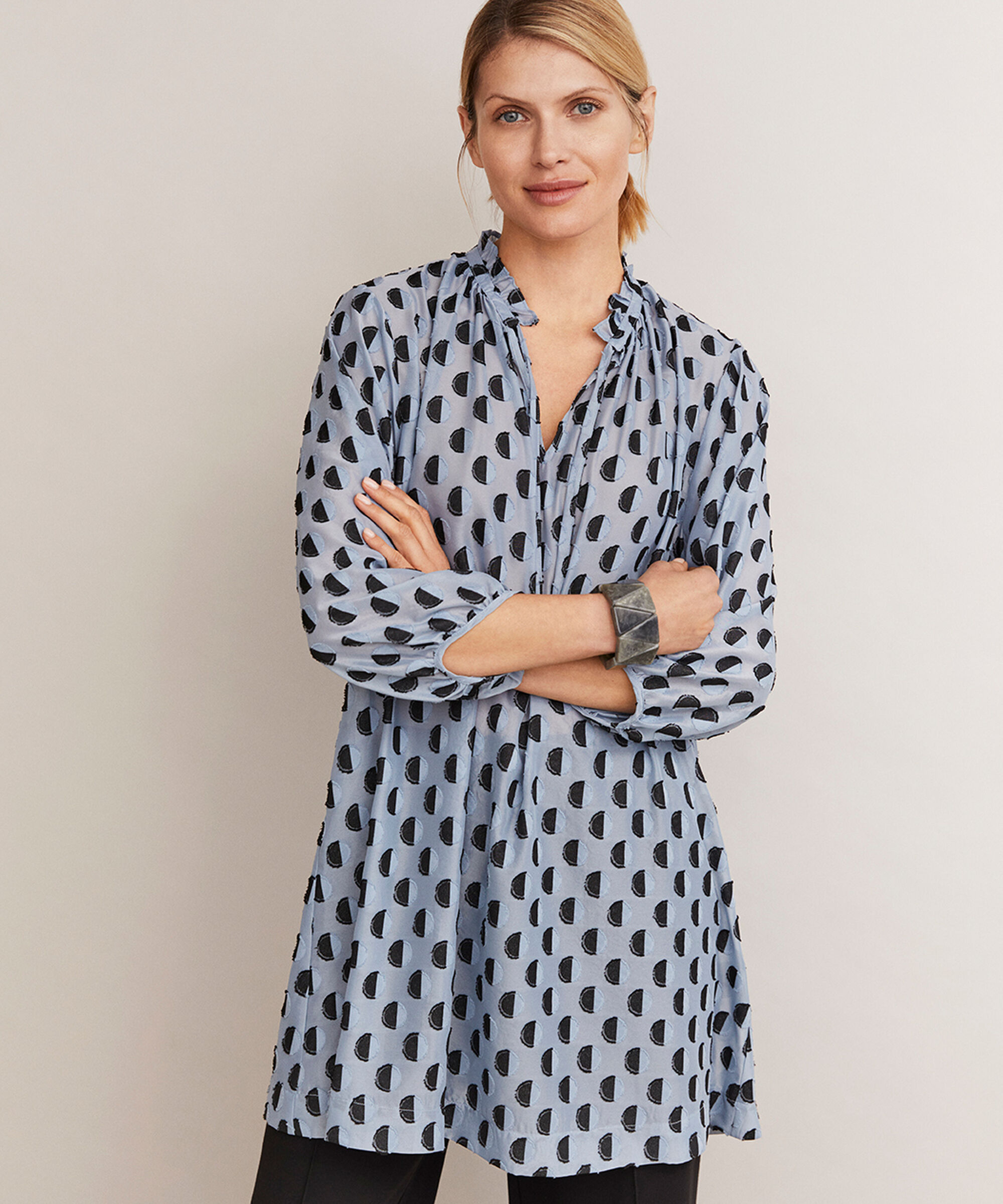 GIVA TUNIKA, Faded Denim