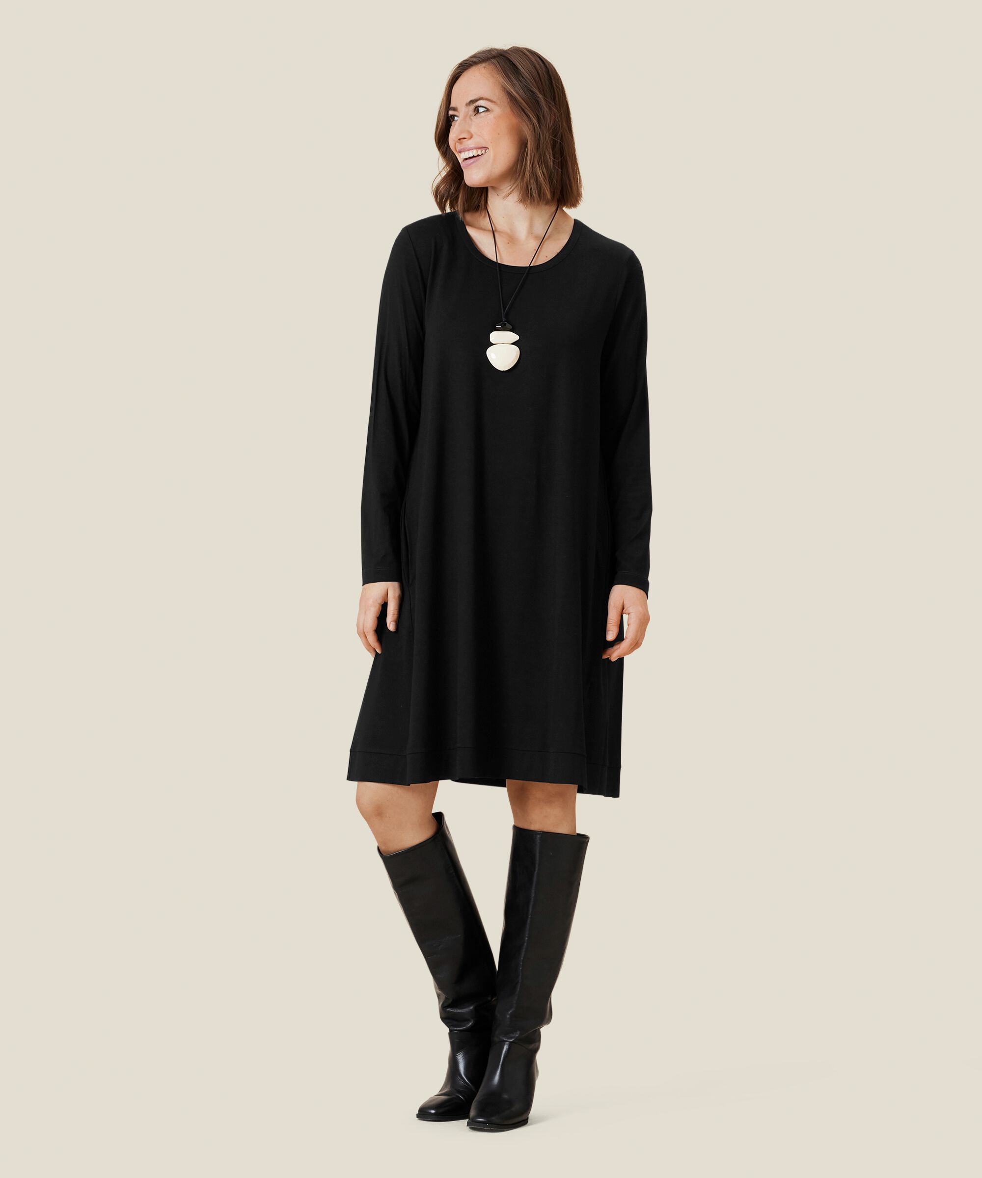 NOPI JERSEY KJOLE, Black