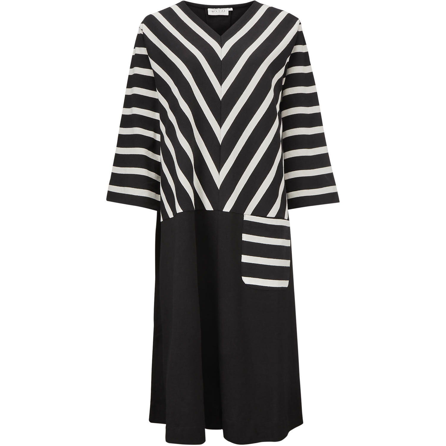 NELENA JERSEY KJOLE, Black