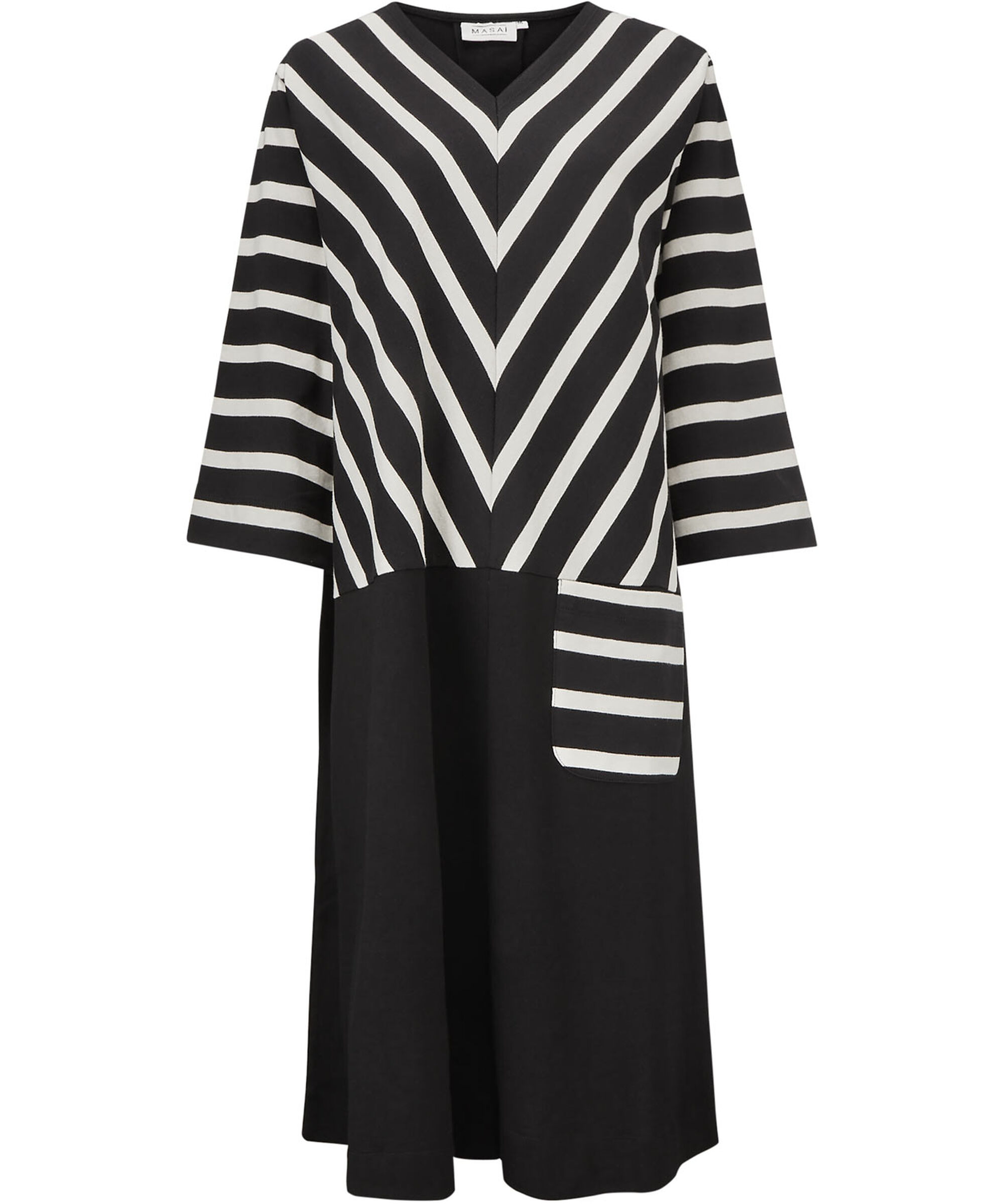 NELENA JERSEY KJOLE, Black