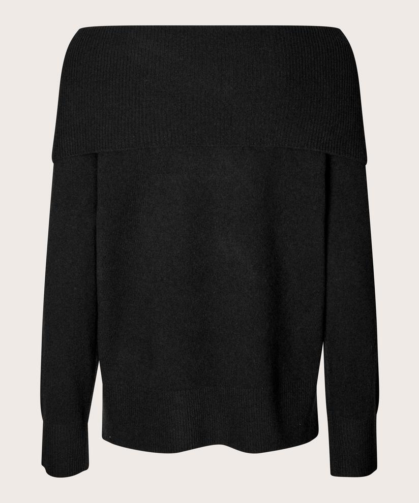 Floraia Uld Top, Black