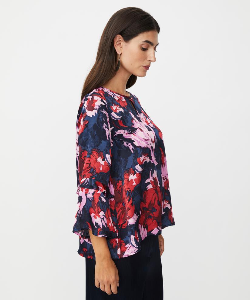Bimelda Top, Scarlet Sage
