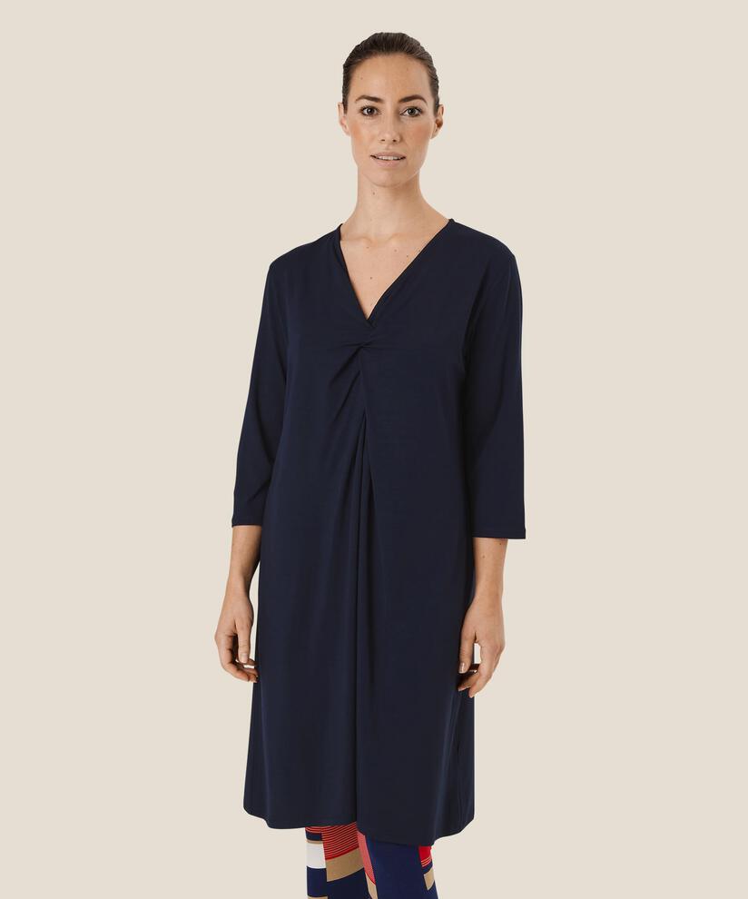 Nibi JERSEY Kjole, Navy, hi-res