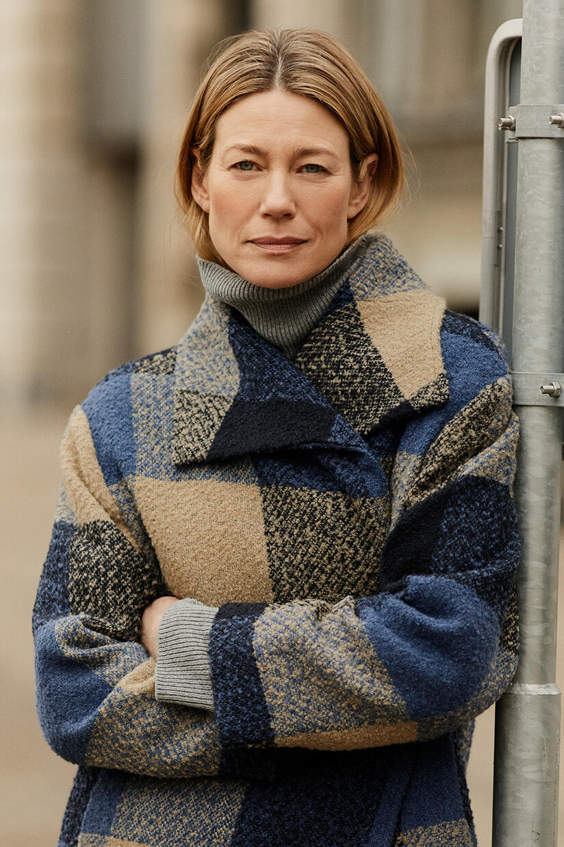 Tasoula Frakke - Navy Blazer, Faricka Top - M. Grey mel.