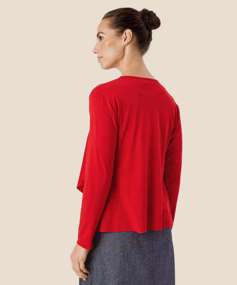 Itally JERSEY Cardigan, Goji Berry, hi-res