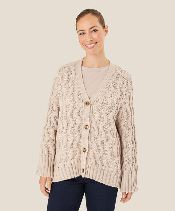 Lube Cardigan, Silver Cloud