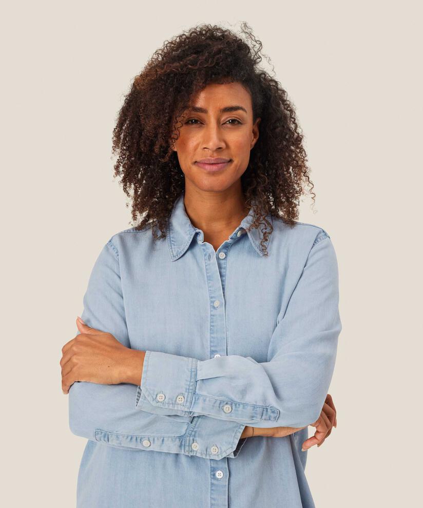 Ishana Denim Skjorte, Light Denim