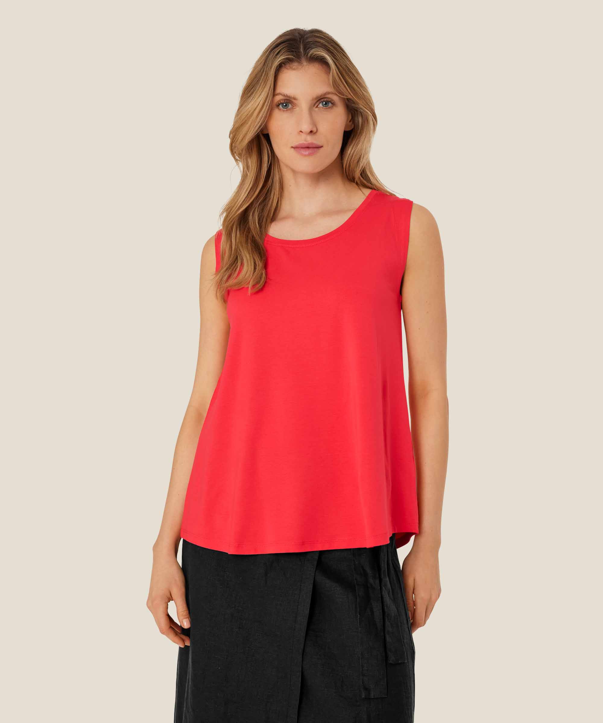 Elisa JERSEY Top, Hibiscus