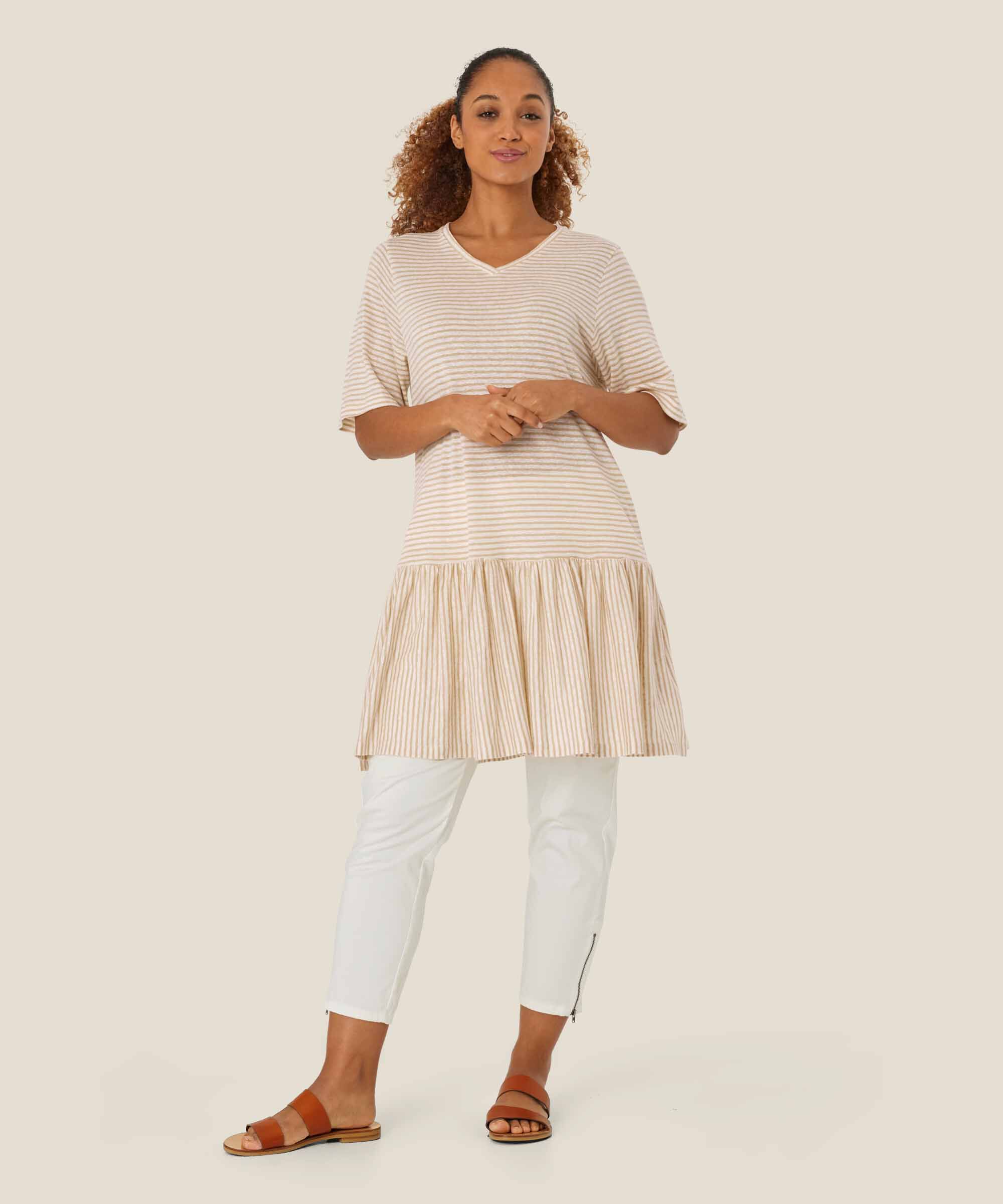 Gal JERSEY Tunika, Pale Khaki