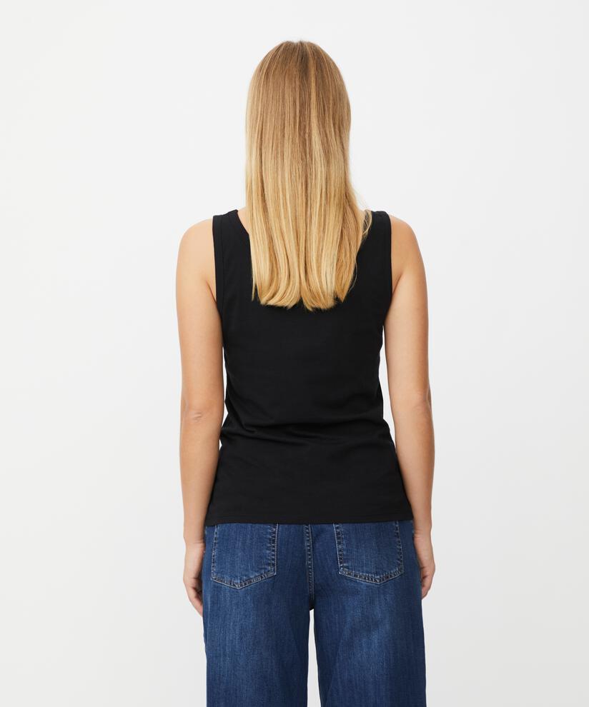 Elviora JERSEY Top, Black