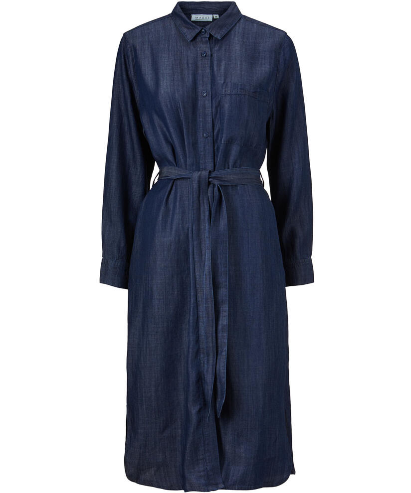 NOOR SKJORTEKJOLE, Dark Denim