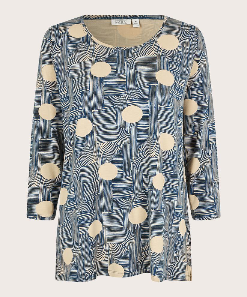 Cecille Jersey Top, Sargasso Sea