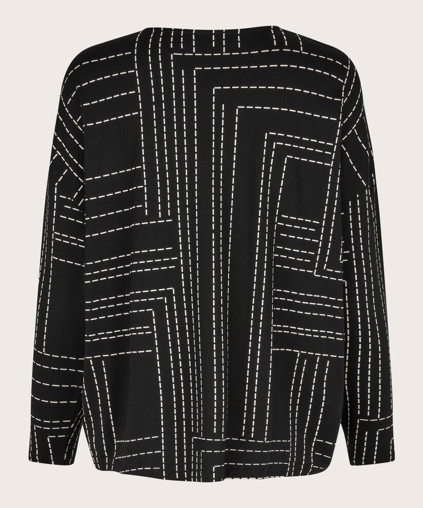 Dalina JERSEY Top, Black