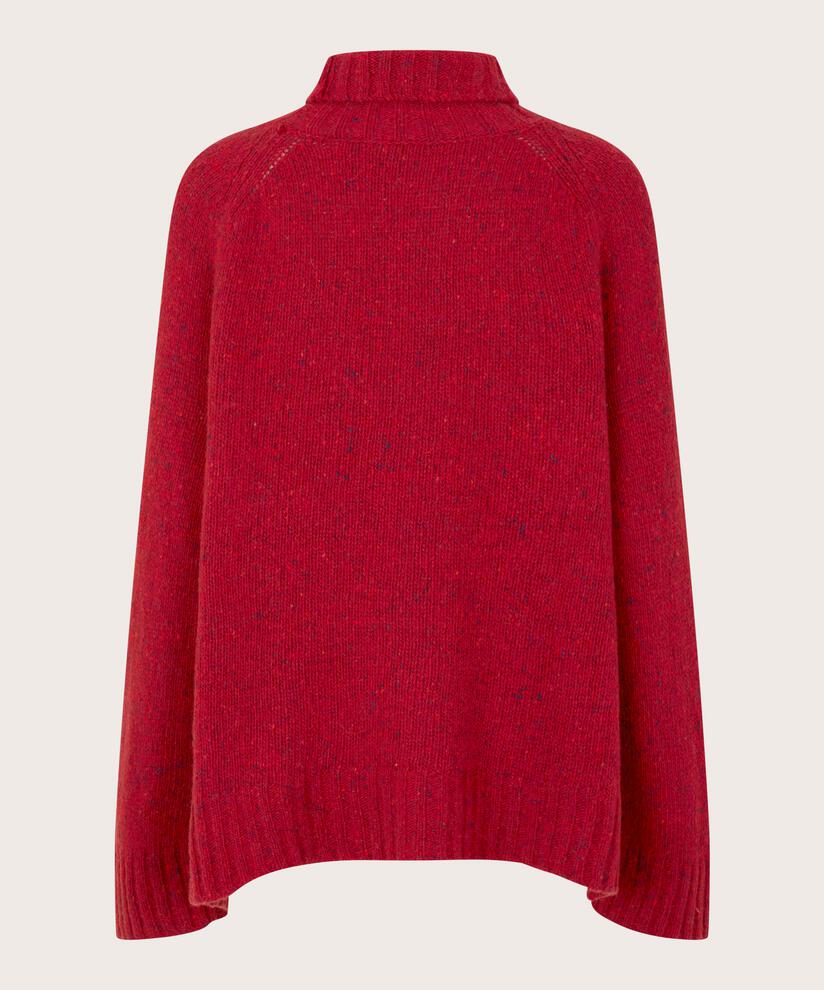 Fenoria Top, Red Dahlia