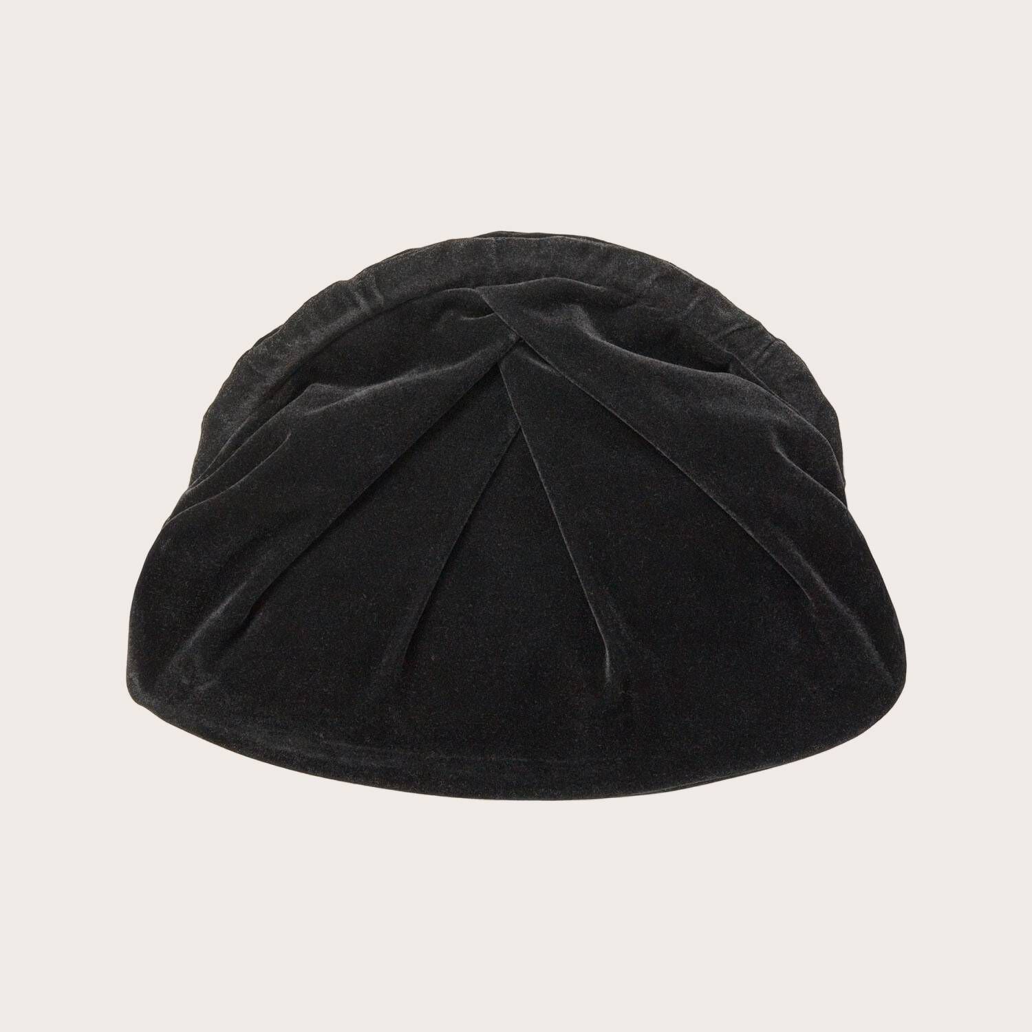 ROSELYNN VELOUR CLUTCH, Black