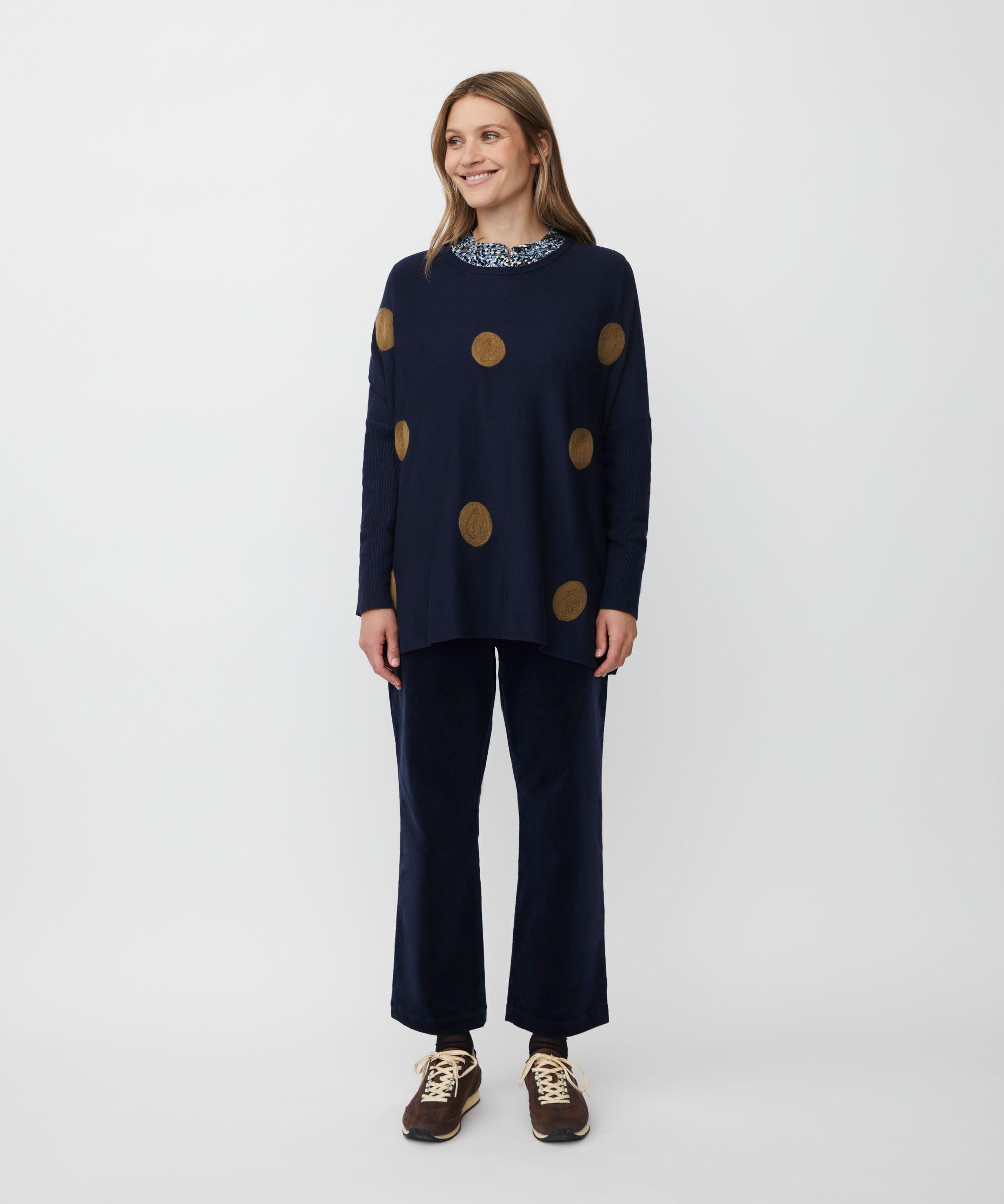 Fanasi Top, Navy Blazer