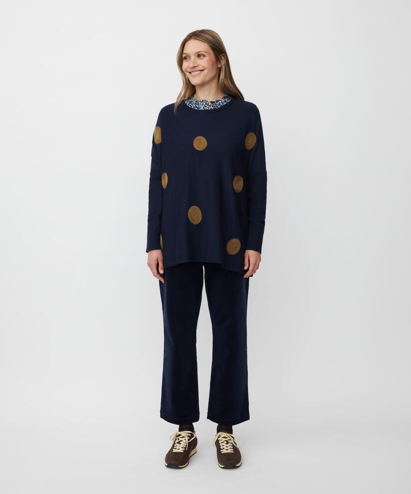Fanasi Top, Navy Blazer