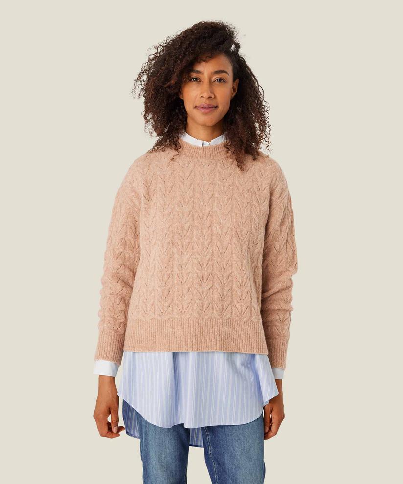 Fuenta Top, L beige mel