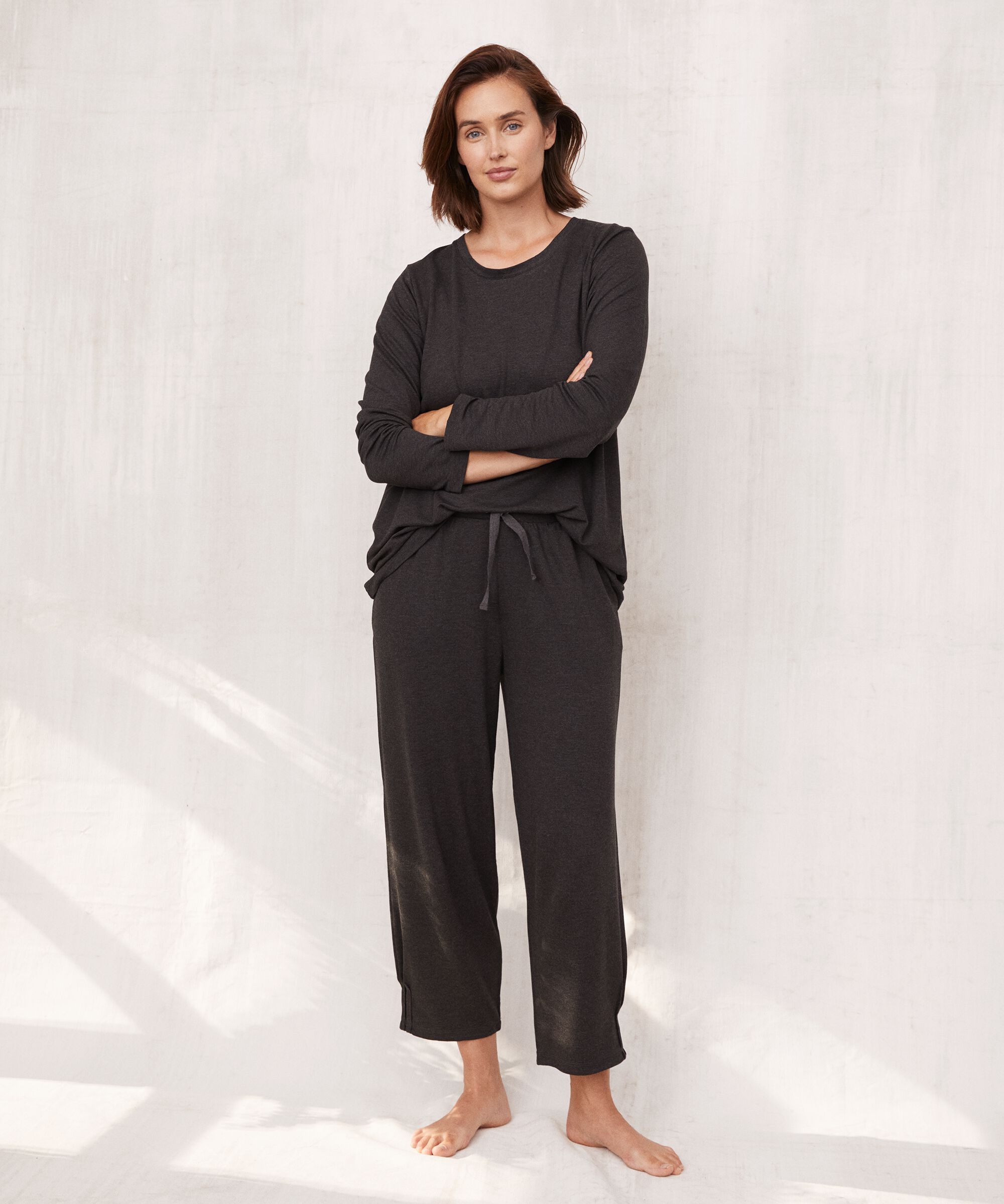 PERSINI JERSEY BUKSER, D. Grey mel.