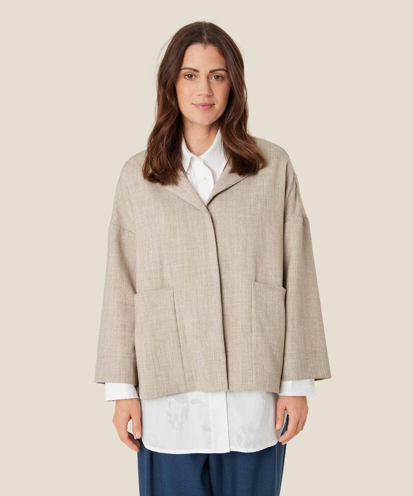 Journee Jakke, Beige melange